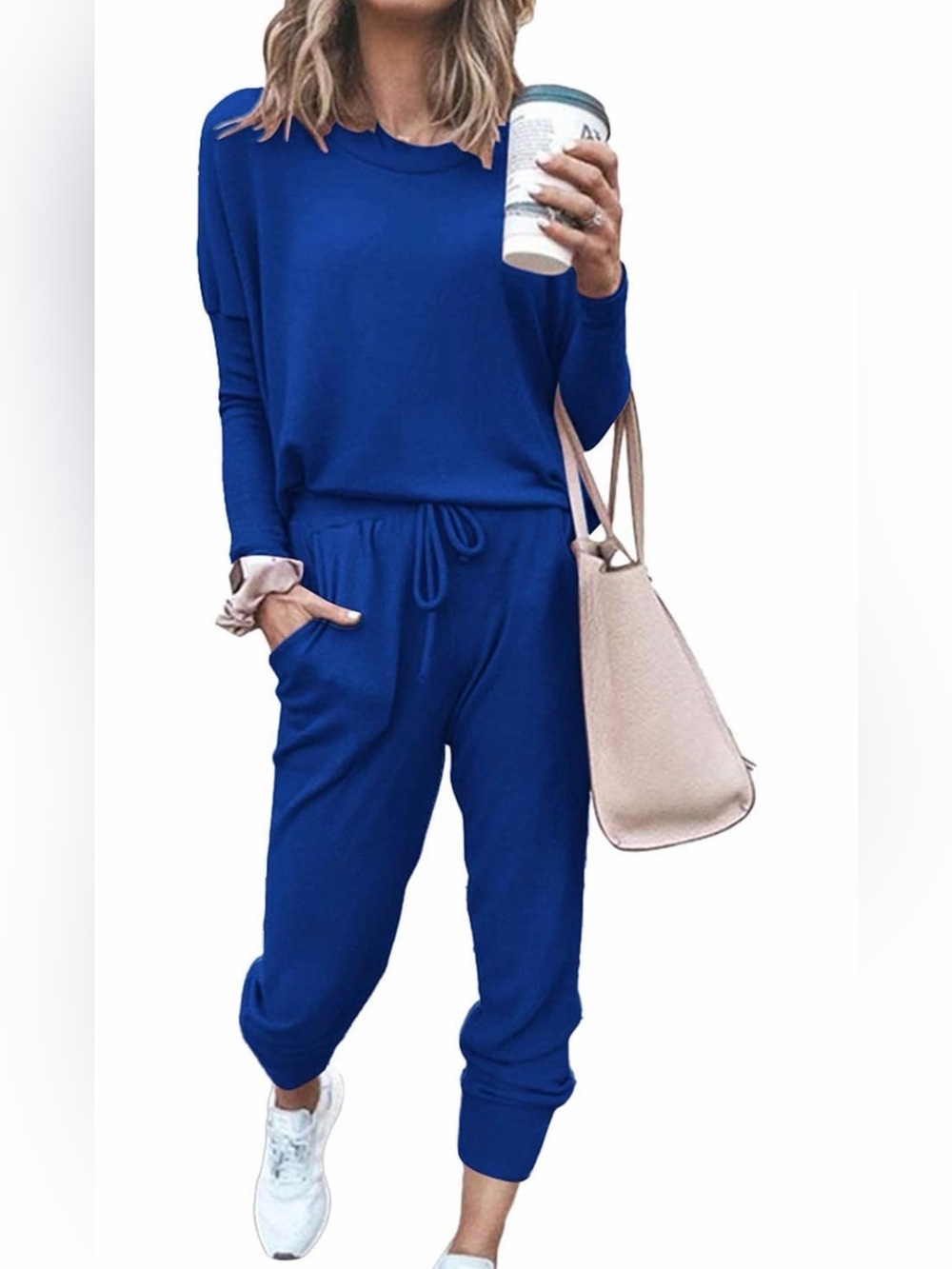 A126 Fixmatti Women Casual 2 Piece Outfit Long Pant Set Sweatsuits Tracksuits